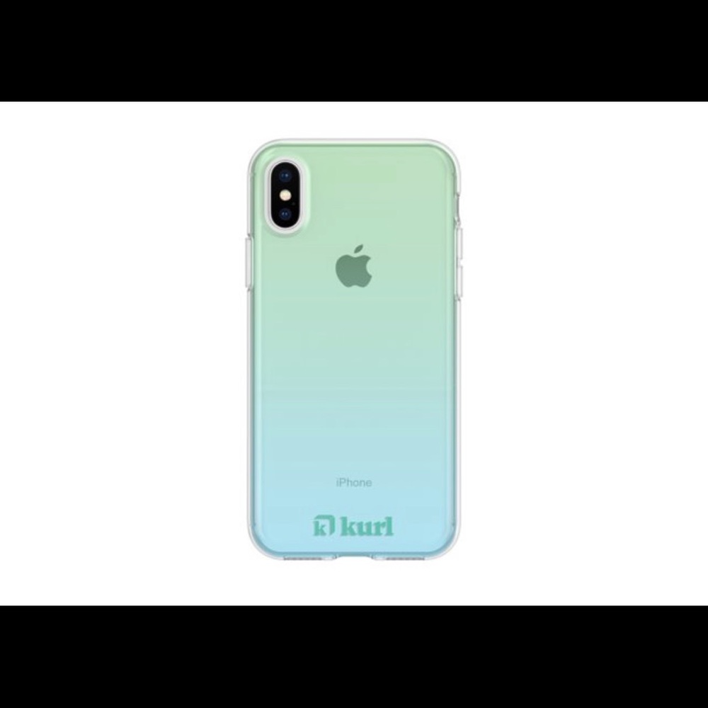 KURL IPHONE XS/X green/blue ombre design